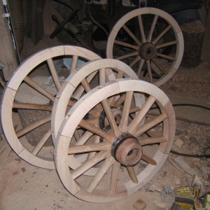 wheels in the wood